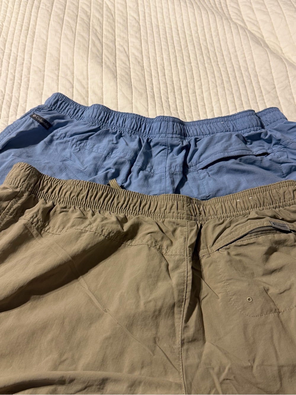 Columbia Hiking Shorts Lot of 2 Size Large Blue & Khaki - Picture 2 of 6